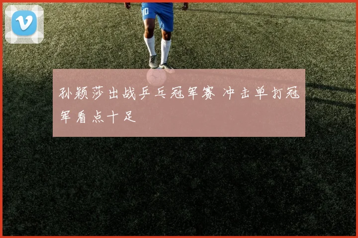 孙颖莎出战乒乓冠军赛 冲击单打冠军看点十足